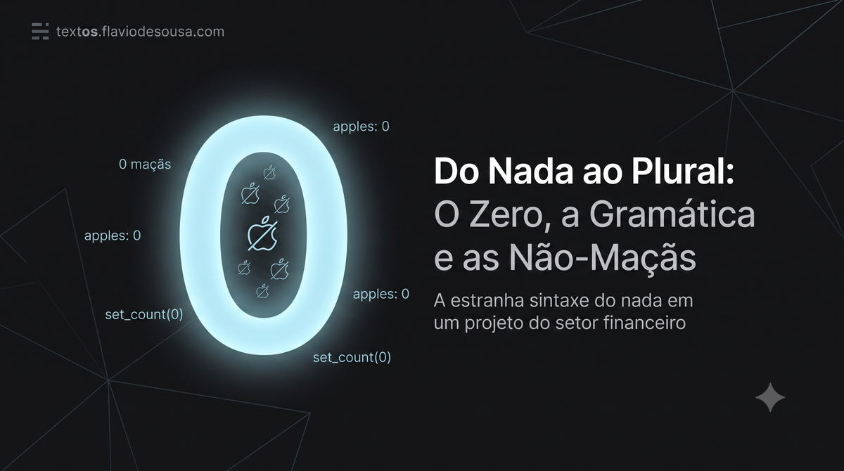 Do Nada ao Plural: O Zero, a Gramática e as Não-Maçãs